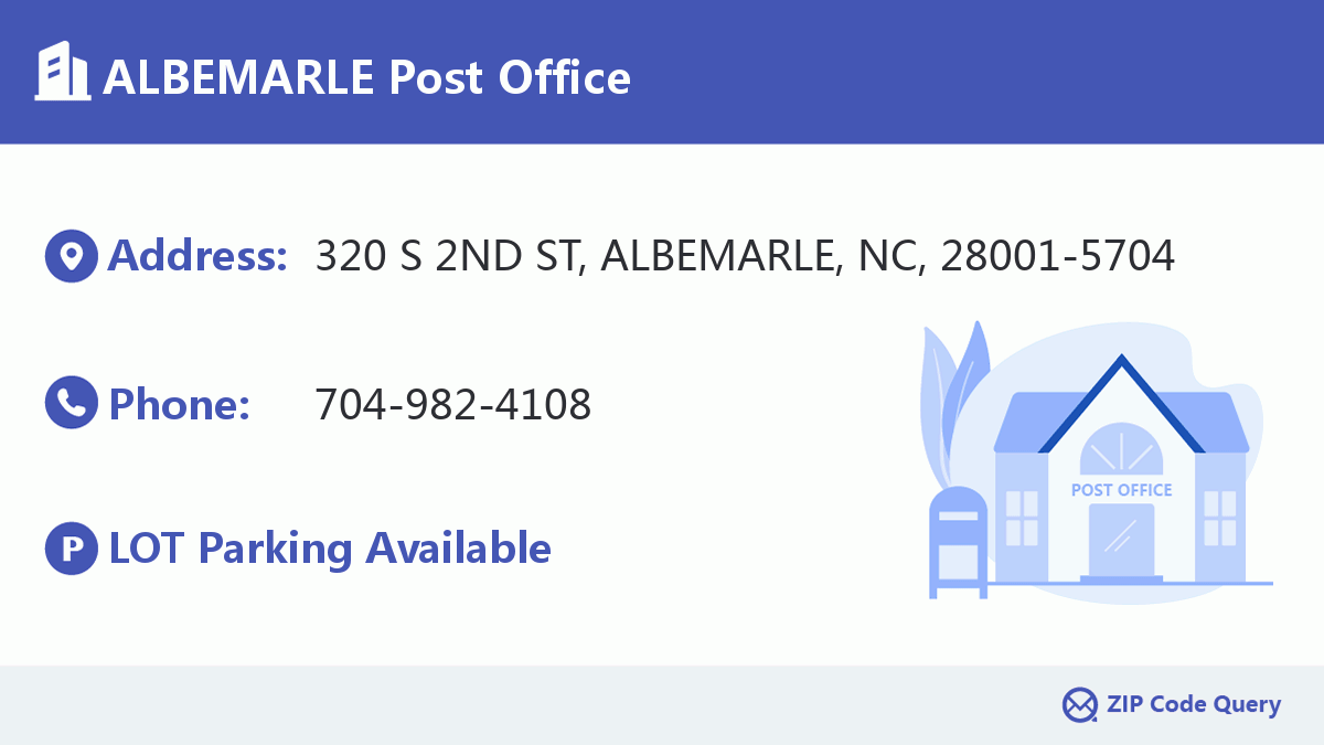 Post Office:ALBEMARLE