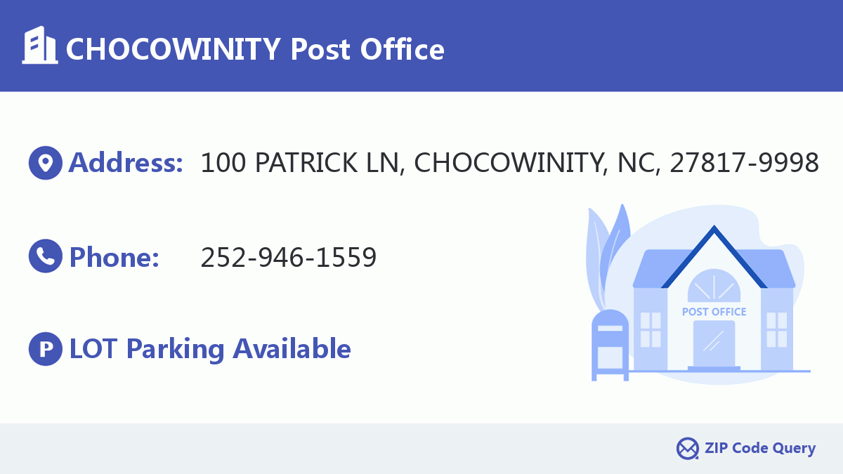 Post Office:CHOCOWINITY