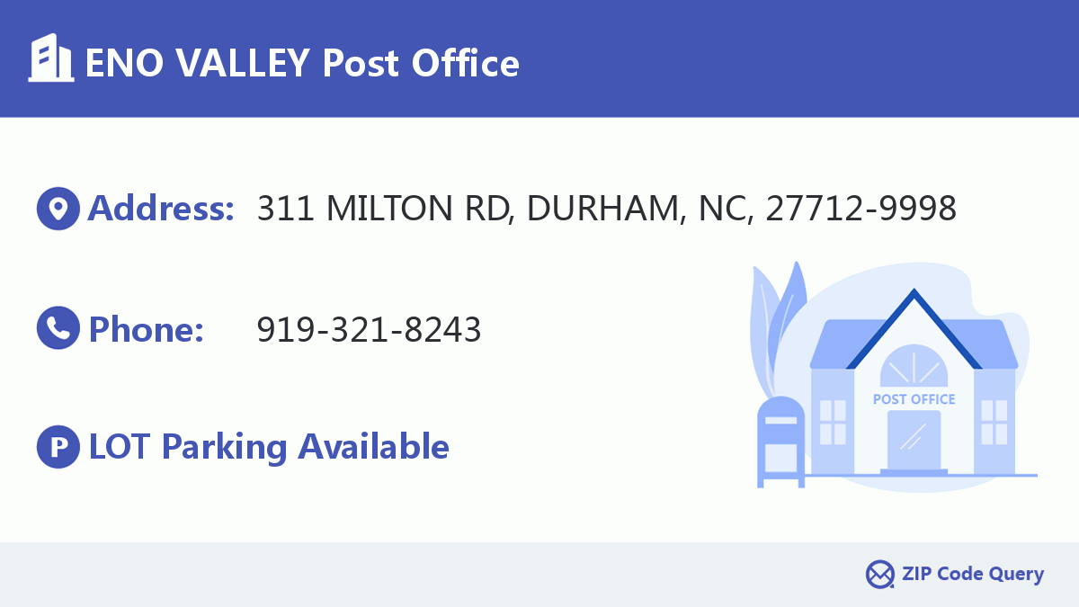 Post Office:ENO VALLEY