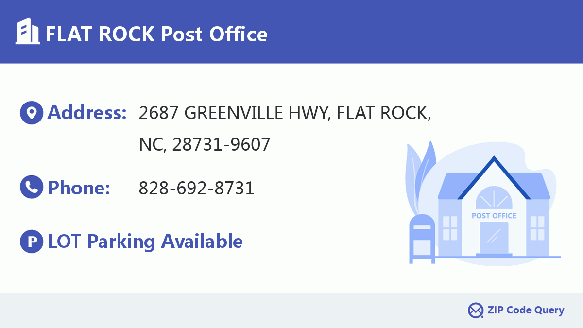 Post Office:FLAT ROCK