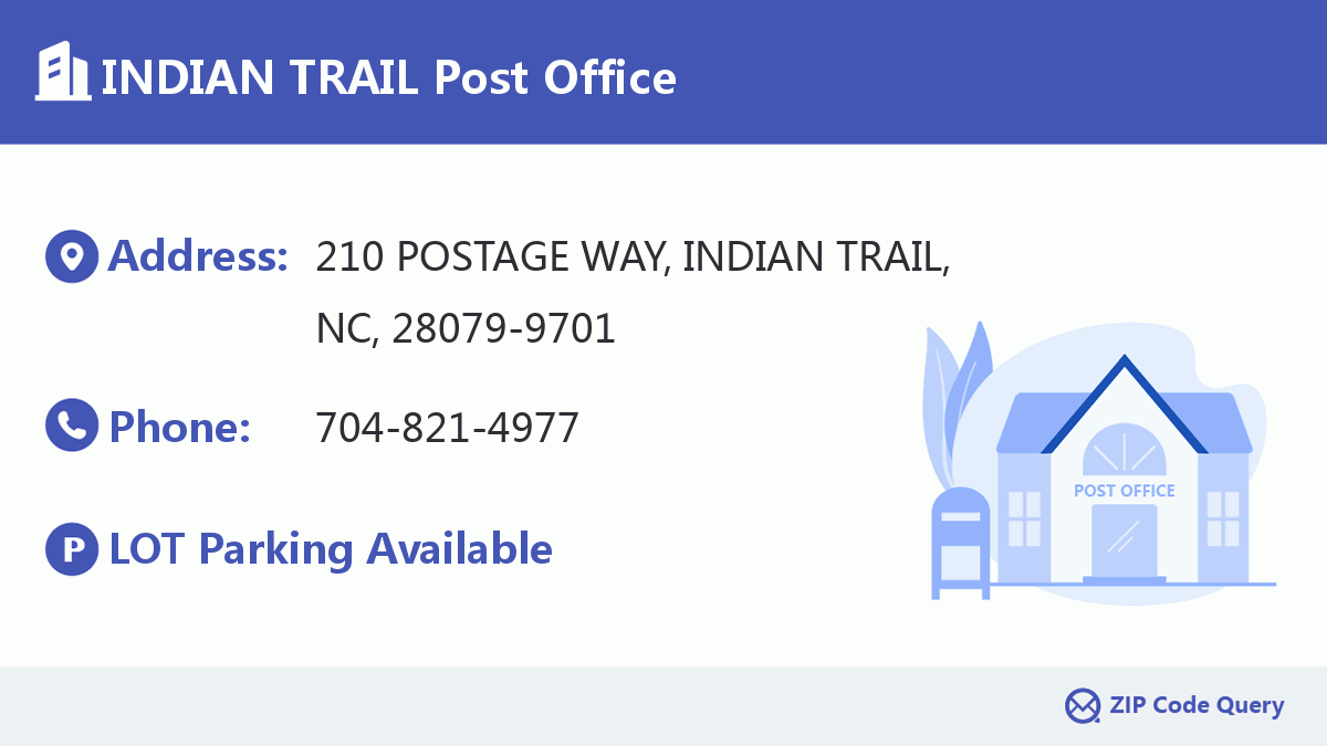 Post Office:INDIAN TRAIL