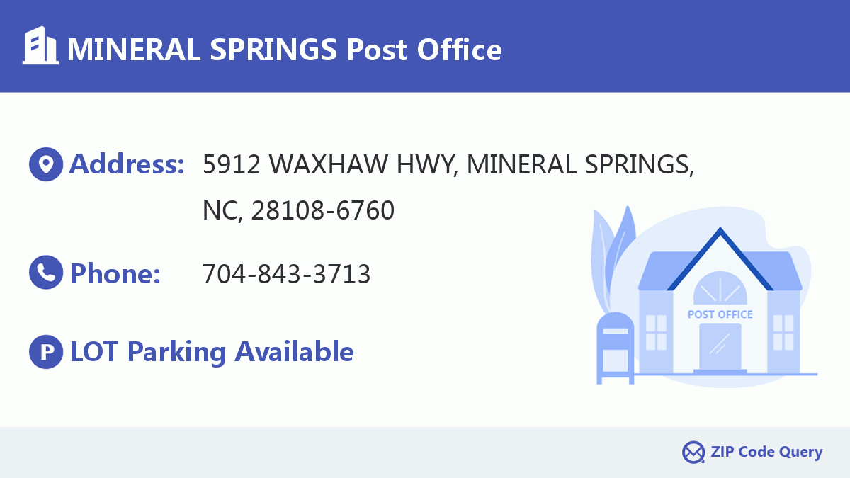 Post Office:MINERAL SPRINGS