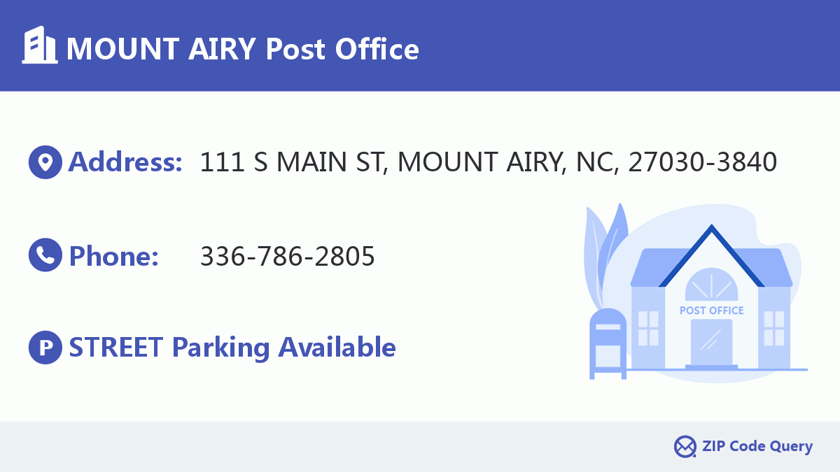 Post Office:MOUNT AIRY