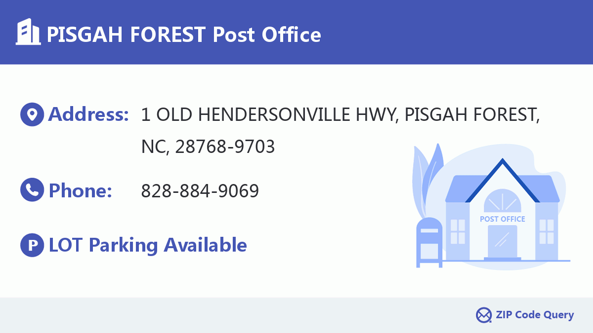 Post Office:PISGAH FOREST