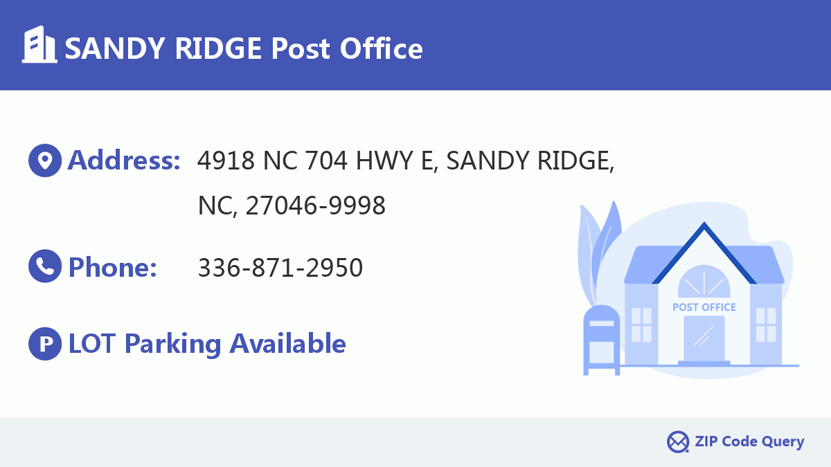 Post Office:SANDY RIDGE