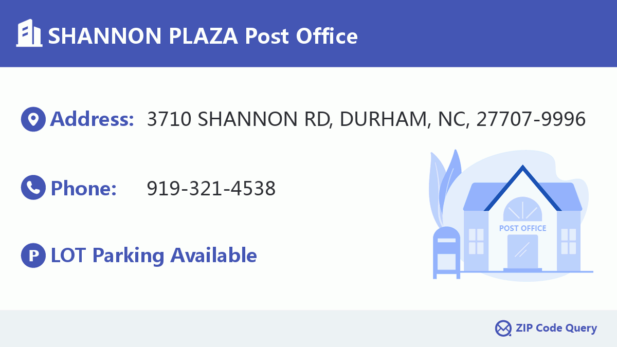 Post Office:SHANNON PLAZA